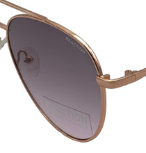 Load image into Gallery viewer, Kenneth Cole Reaction Mens Shiny Gold Metal Aviator Sunglass KC1386 28T
