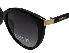 Load image into Gallery viewer, Kenneth Cole Reaction Womens Cat Eye Black Plastic Sunglass KC1391. 1B
