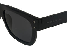 Load image into Gallery viewer, Perry Ellis Mens Sunglass Black Plastic Square, Solid Smoke Lens PE71 1
