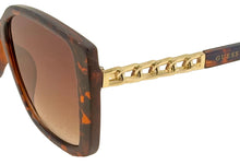 Load image into Gallery viewer, Guess Sunglass Womens Dark Havana Oversized Square Gradient Lens GF0427. 52F
