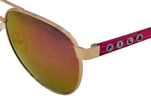 Load image into Gallery viewer, Fila Big Kids Rose Gold Metal Aviator Sunglass SF1157 50mm
