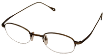 Load image into Gallery viewer, Perry Ellis Mens Rimless Rectangle Metal Eyewear Frame 163 Vintage Brown 48mm

