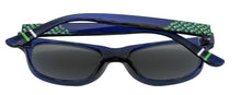 Load image into Gallery viewer, Share Fila Big Kids Navy Soft Square Plastic Sunglass SF1291. 47mm
