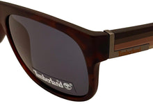 Load image into Gallery viewer, Timberland Matte Tortoise Mens Plastic Rectangle Sunglass TB7135 56A
