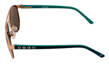 Load image into Gallery viewer, Share Fila Big Kids Gold Metal Aviator Sunglass, Blue Mirror Lens SF1157 50mm
