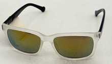 Load image into Gallery viewer, Converse Mens Black Crystal Plastic Rectangle Sunglass, Mirror Flash H062
