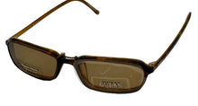 Load image into Gallery viewer, Guess Mens Eyeglass Rectangle / Polarized Clip Sunglass 1331 Brown Plastic. 50mm
