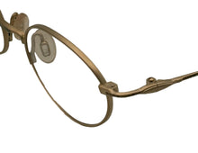 Load image into Gallery viewer, Bob Mackie Mens Gold Mist Oval Metal Eyewear Frame. BM 776 . 47mm

