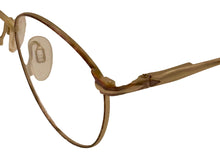 Load image into Gallery viewer, Bob Mackie Mens Gold Pink Tear Drop Metal Eyewear Frame. BM 800 52mm
