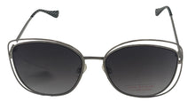 Load image into Gallery viewer, Isaac Mizrahi Womens Gunmetal Square Open Front Metal Sunglass IM31262 GU
