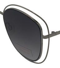 Load image into Gallery viewer, Isaac Mizrahi Womens Gunmetal Square Open Front Metal Sunglass IM31262 GU
