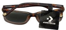 Load image into Gallery viewer, Converse Matte Tortoise Smoke Mens Sunglass Rectangle Plastic, Green Lens H062
