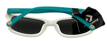 Load image into Gallery viewer, Converse Mens Matte White Blue Plastic Rectangle Sunglass, Smoke Lens H062
