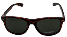 Load image into Gallery viewer, Timberland Men Sunglass Dark Havana Plastic Square, Green Lens TB7154 52N
