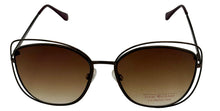 Load image into Gallery viewer, Isaac Mizrahi Womens Rose Gold Square Open Front Metal Sunglass IM31262 RO
