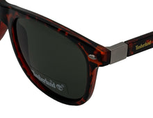 Load image into Gallery viewer, Timberland Men Sunglass Dark Havana Plastic Square, Green Lens TB7154 52N

