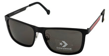 Load image into Gallery viewer, Converse Black Mens Metal Sunglass Rectangle , Smoke Lens H077
