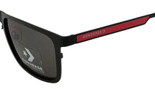 Load image into Gallery viewer, Converse Black Mens Metal Sunglass Rectangle , Smoke Lens H077
