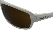 Load image into Gallery viewer, Perry Ellis Mens Sunglass White Plastic Sport Wrap, Light Flash Lens PE10 4
