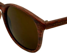 Load image into Gallery viewer, Perry Ellis Mens Sunglass Wood Stripe Plastic Square, Gradient Lens PE83 2
