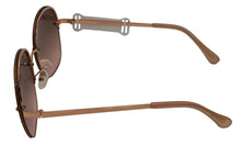 Load image into Gallery viewer, Isaac Mizrahi Womens Rose Gold Round Rimless Sunglass IM31265 RG
