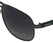 Load image into Gallery viewer, Timberland Gunmetal Mens Plastic Square Aviator Polarized Sunglass TB7151. 8D
