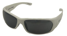 Load image into Gallery viewer, Perry Ellis Mens Sunglass White Plastic Wrap, Light Smoke Flash Lens PE12 5
