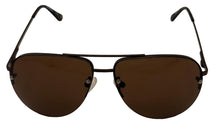Load image into Gallery viewer, Timberland Men Shiny Brown Rimless Sunglass Metal Aviator Brown Lens TB7174 49E
