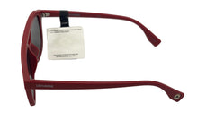 Load image into Gallery viewer, Converse Mens Matte Red Plastic Rectangle Top Brow Aviator Sunglass, Gradient Lens H108
