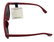 Load image into Gallery viewer, Converse Mens Matte Red Plastic Rectangle Top Brow Aviator Sunglass, Gradient Lens H108
