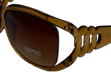 Load image into Gallery viewer, Esprit Sunglass Light Brown Plastic Rectangle Rimless, Brown Gradient 19284 535
