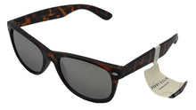 Load image into Gallery viewer, Perry Ellis Sunglass Matte Brown Plastic Rectangle, Flash Lens. PE93 1
