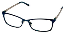 Load image into Gallery viewer, Jones New York Unisex Teal Metal Soft Rectangle Eyewear Frame, J494 52 mm
