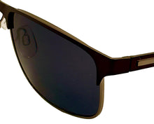 Load image into Gallery viewer, Perry Ellis Mens Sunglass Light Brown Metal Rectangle, Solid Brown Lens PE64 1
