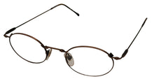 Load image into Gallery viewer, Bob Mackie Mens Bronze Oval Metal Reading Glass Frame. BM 773. 48mm. 2.5X
