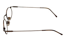 Load image into Gallery viewer, Bob Mackie Mens Bronze Oval Metal Reading Glass Frame. BM 773. 48mm. 2.5X
