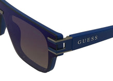 Load image into Gallery viewer, Guess Mens Blue Rectangle Sunglasses, Blue Gradient Lens. GO00061. 90C
