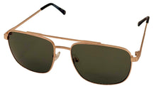Load image into Gallery viewer, Timberland Gold Mens Metal Aviator Sunglass, Green Lens TB7257. 32N
