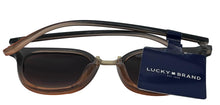 Load image into Gallery viewer, Lucky Brand Womens Grey Peach Gradient Plastic Square Sunglass, Pico
