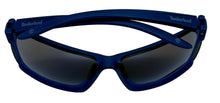 Load image into Gallery viewer, Timberland Sunglass Mens Matte Blue Plastic Rectangle Wrap Smoke Len TB7278 91A
