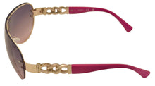 Load image into Gallery viewer, Guess Mens Gold Shield Sunglasses, Violet Gradient Lens. GO00037. 32U
