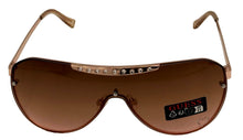 Load image into Gallery viewer, Guess Mens Rose Gold Shield Sunglasses, Pink Gradient Lens. GO00039. 28F
