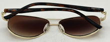 Load image into Gallery viewer, Kenneth Cole Reaction Sunglass Gold Metal Rimless Aviator KC1280. 32F
