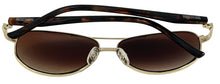 Load image into Gallery viewer, Kenneth Cole Reaction Sunglass Gold Metal Rimless Aviator KC1280. 32F

