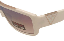 Load image into Gallery viewer, Guess Mens White Shield Sunglasses, MIrror Lens. GO00035. 21U
