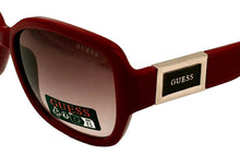 Load image into Gallery viewer, Guess Sunglass Unisex Red Oversized Rectangle Plastic, Gradient Lens GO00043 68T
