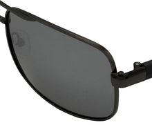 Load image into Gallery viewer, Timberland Sunglass Mens Shiny Gunmetal Rectangle , Mirror Lens TB7270. 8C
