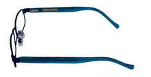 Load image into Gallery viewer, Lucky Brand Mens Ophthalmic Eyeglass Rectangle Blue Metal Zipper 47mm
