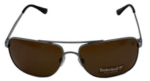 Load image into Gallery viewer, Timberland Sunglass Mens Silver Metal Rectangle Aviator, Polarize Lens TB7202 8H
