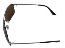 Load image into Gallery viewer, Timberland Sunglass Mens Silver Metal Rectangle Aviator, Polarize Lens TB7202 8H

